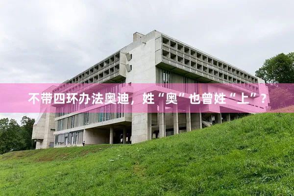 不带四环办法奥迪，姓“奥”也曾姓“上”？
